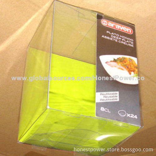 Plastic Gift Box, Made of Eco-friendly PP, Customized Sizes/Logos are Accepted